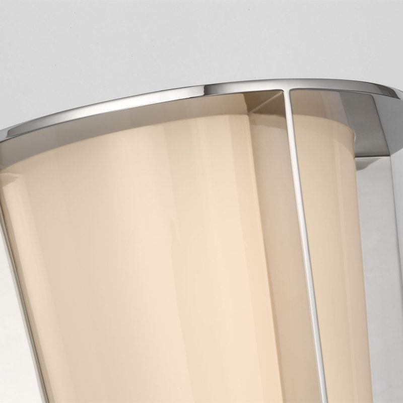 Barbara Barry Phinn 12" Tapered Sconce, Polished Nickel, Steel