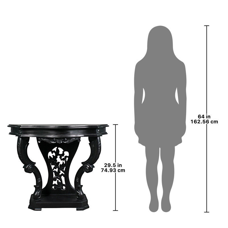 Val de Loire 38'' Console Table, Black