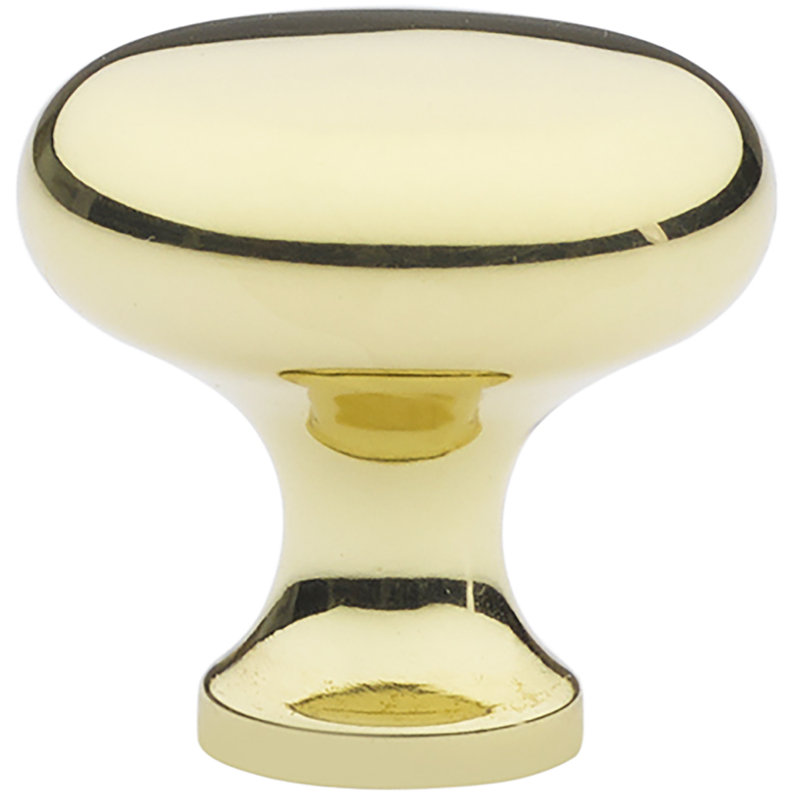Providence Mushroom Knob, Polished Brass, 1 1/4"