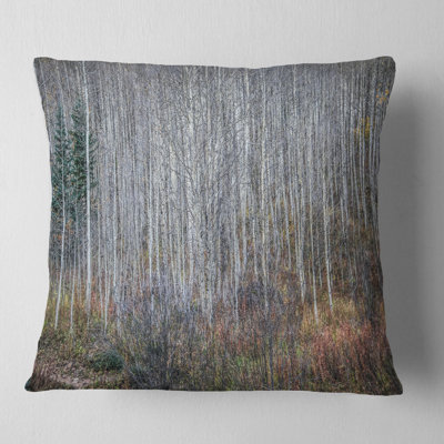 Coussin Maroon Bells Mountain View - imprimé forêt