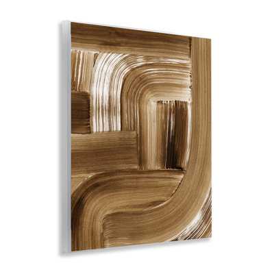 Brown Curved Arches Wall Plaque Art by Grace Popp