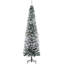 Arbre de Noël artificiel mince enneigé 7,5 pi avec branches réalistes et 738 pointes