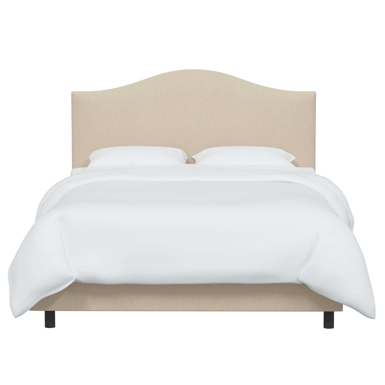 Morris Upholstered Standard Bed, King, Classic Linen Linen