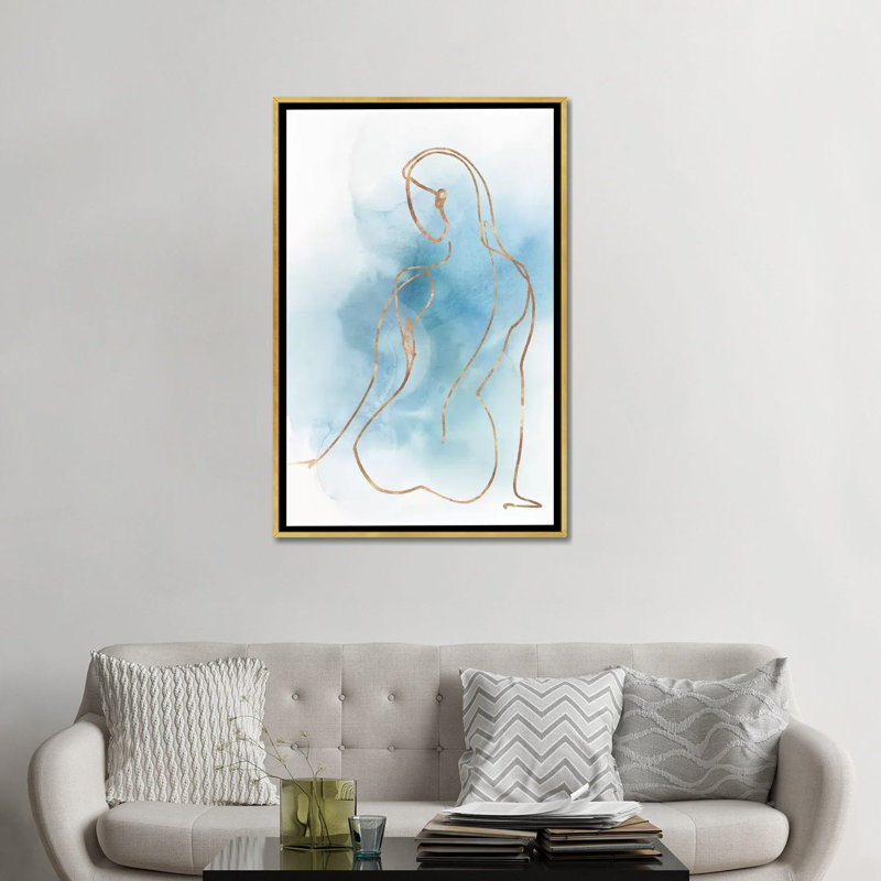 Figurative II par Isabelle Z - impression d'art graphique, Aucun mat, H 48 po x l 32 po x P 1,5 po, Toile encadrée d'or