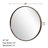 Catalayah Metal Round Wall Mirror-904297490-904297448