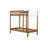 Twin Over Twin Bunk Bed with Boucle Upholstered Headboard, Ladder and Safety Guardrails