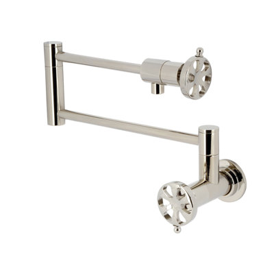 Kingston Brass Belknap Two-Handle 1-Hole Wall Mount Pot Filler Faucet