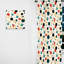Contemporary Chic Polka Dots Motif II - Rideau abstrait - Rideau obscurcissant - 1 panneaux-107596011