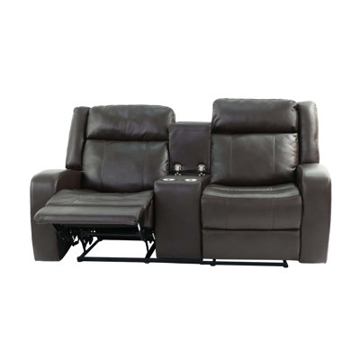 MOTION LOVESEAT in Dark Brown