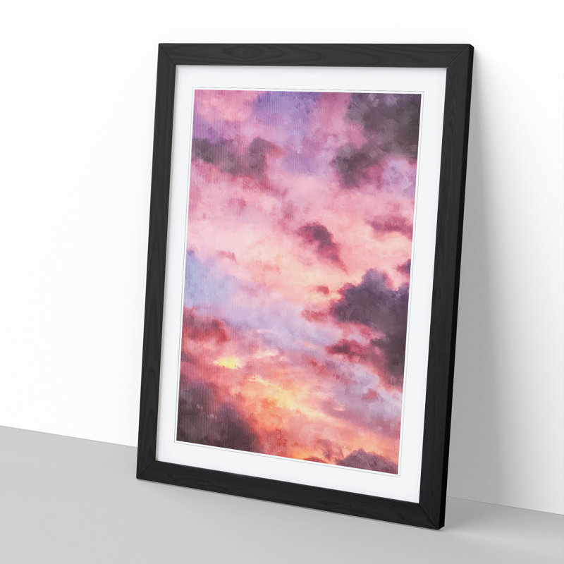 The Beauty of the Clouds - Picture Frame Painting, Black Framed, 65cm H x 48cm W x 2cm D