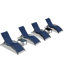Chaise longue inclinable 71 po avec table 71 po