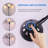  3 Light Multi Head Floor Lamp Standing Lamp Tall Pole Modern Contemporary Reading Lamp with Adjustable Flexible Arms PVC White Shades for Study Living Room Bedroom