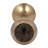 Decorative Pillar Candle Holder with Metal Base - Modern Tabletop or Floor Candle Holder for Table and Living Room Decor - Gray & Gold-133290756