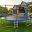 Trampoline extérieur de 14 pi avec filet de sécurité, trampoline de cour pour enfants et adolescents-130803777