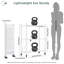 62cm W Metal Shelving Unit with Wheels-115826639