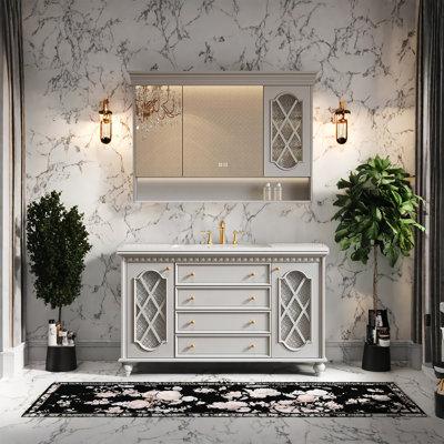 American retro and simple bathroom cabinet