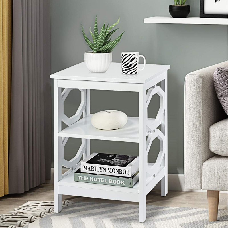 Ameeya Side Table Set, White