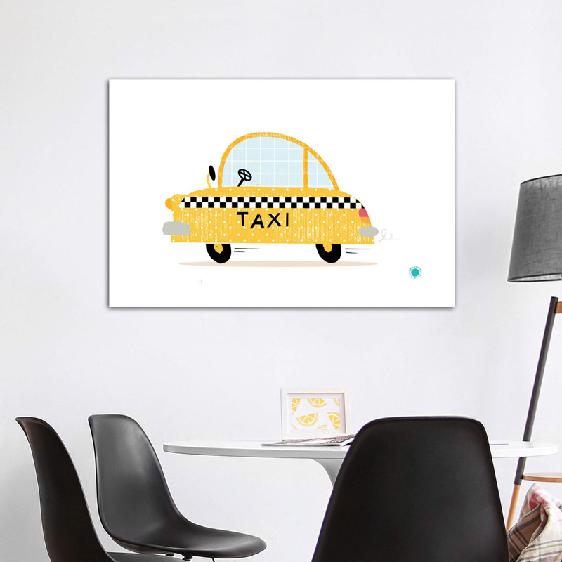Jaune - impression, Toile tendue, Pas de tapis, H 40 po x l 60 po x 1,5 po