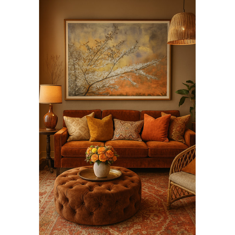 Framed Blossoms Giclee 48x72