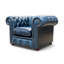Chesterfield 3 Piece Suite. 3 Seater Sofa + Club Chair + Queen Anne Wing Chair Leather Sofa Suite Offer Antique-1109694185
