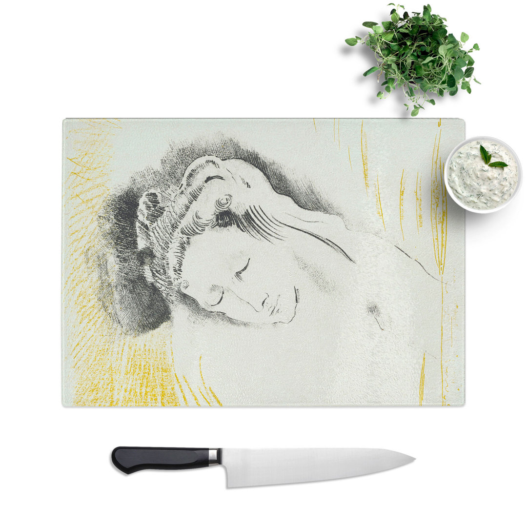 The Shulamite by Odilon Redon Chopping Board