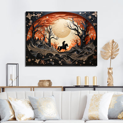 Western Wild Horse Show, reproduction d'art sur toile