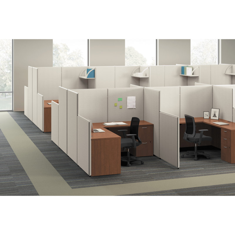 Verse Light Gray Fabric Modular Office Partition Panel