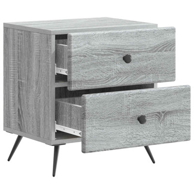 43cm W Manufactured Wood Bedside Table