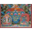 «Manjushri (Arapachana) Bodhisattva Thangka», art divin bouddhiste tibétain peint à la main, sans brocart, or 24 carats pur avec acrylique, 38,6 po x 27,2 po