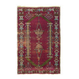 Wool Area Rug in Red
