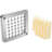 Replacement Chopper Blade, 1/2 inch, 3 PCS French Fry Blade Assembly with 6 Extra Knives, Stainless Steel Dicer Parts and Push Block for Cutting Potatoes Carrots Onions Cucumbers Mushrooms
