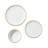 18 PCS Dinnerware Set Ceramic Plates And Bowls Sets Service For 6 White