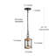 Mini-luminaire suspendu cylindrique simple à 1 lumière de 6 po Dayton