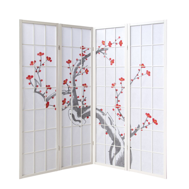 Madison Wood Room Divider, 4 panels