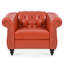 Canapé 1 place, fauteuil d'appoint avec garniture capitonnée et cloutée-362780060