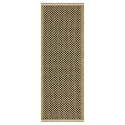 Jute/Black Indoor/Outdoor Area Rug