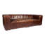 Castle 95" Genuine Leather Square Arm Chesterfield Sofa-320632572