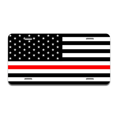 America Thin Red Line Aluminum Plate Frame