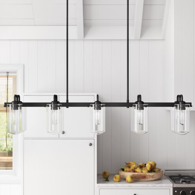 Luminaire suspendu linéaire à 10 lumières pour îlot de cuisine Barbosa