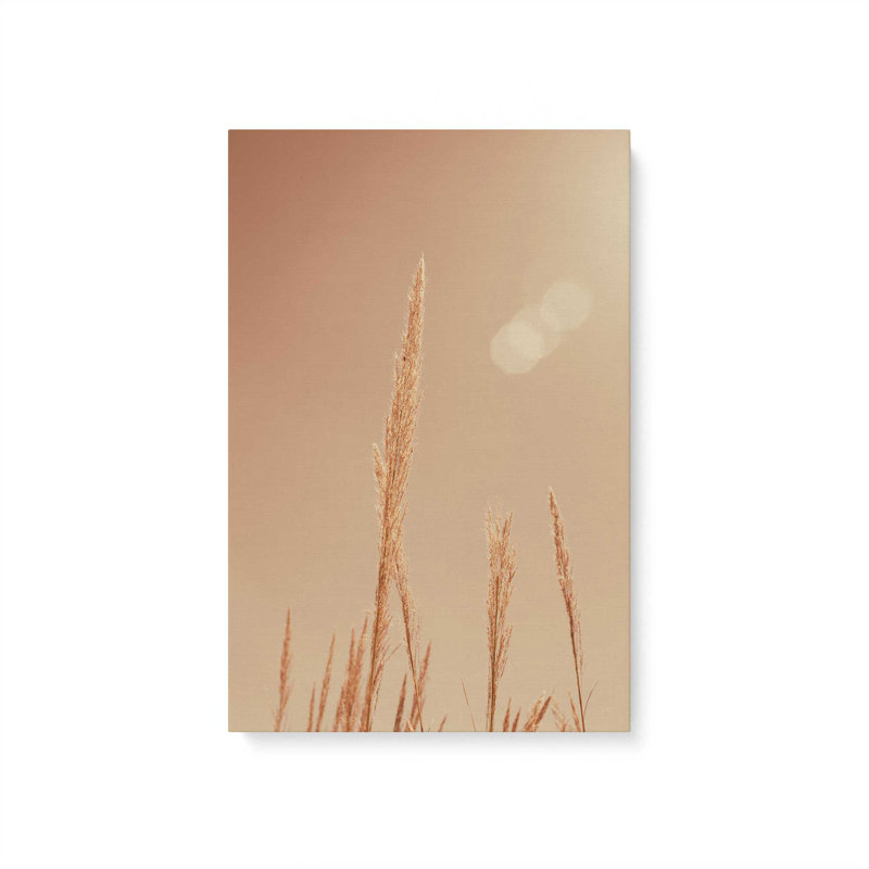 Reproduction d'herbes d'automne sur rouleau, H 18 po x l 12 po x P 1,25 po, Toile tendue