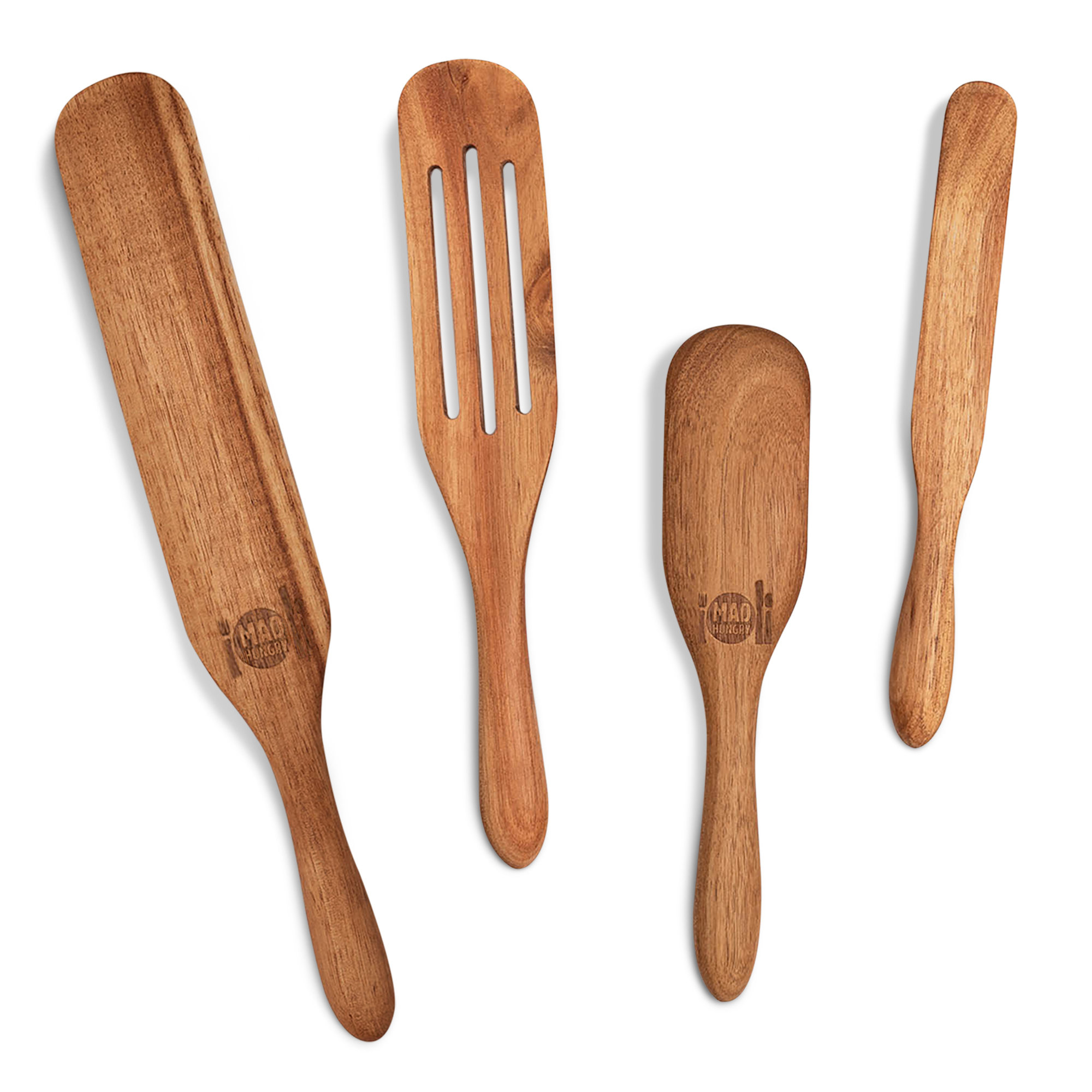 Wooden Spurtle Kitchen Set made With Acacia 5 Piece Set 