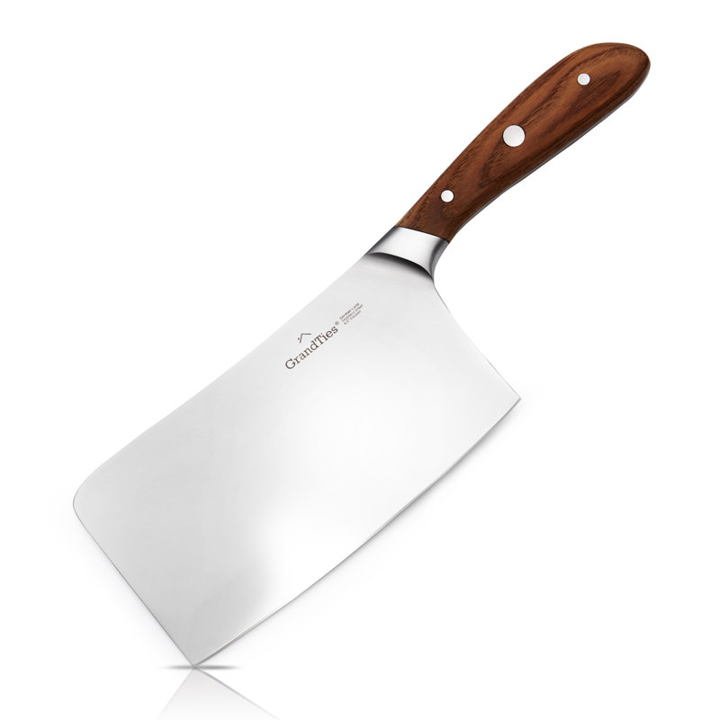 GRANDTIES 7 Piece High Carbon Stainless Steel Knife Block Set
