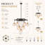 Luminaire suspendu de salle à manger de style moderne moderne avec lustre sphérique