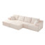 Canapé surdimensionné sans nuage 131 po avec 2 repose-pieds Cloud-76128913-76128919