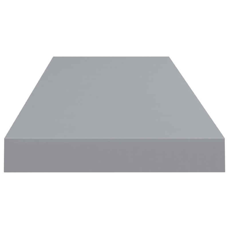 Tablette murale Zyno, 32 po, structure en panneau de fibres à densité moyenne gris mat, design moderne