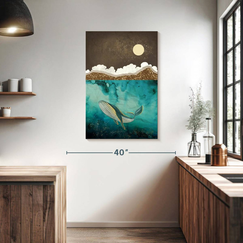 Underwater, 39" H x 26" W