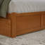 Lit plateforme en bois massif avec pieds de lit et tiroirs de rangement Mission-126306322-96140431