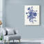 « toile roses viii indigo », reproduction d’impression sur toile tendue-33423890