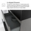 Meuble-lavabo simple mural 24 po avec lavabo en résine intégré-1273018999