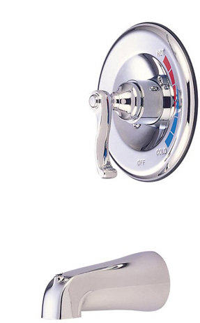 Atlanta Single Handle Wall Mounted Tub Spout, Chrome